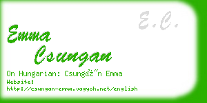 emma csungan business card